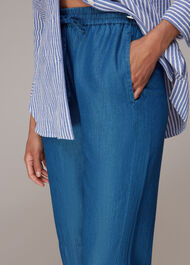 Lucy Chambray Barrel Trouser