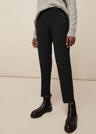 Anna Elasticated Waist Trouser Black