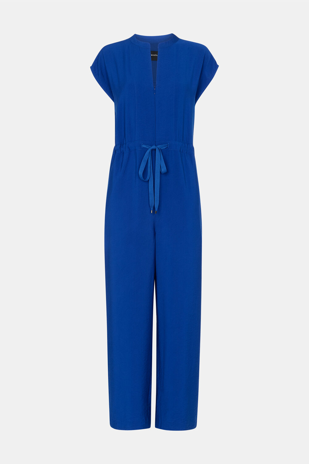 Cobalt Blue Sleeveless Tie Waist Jumpsuit