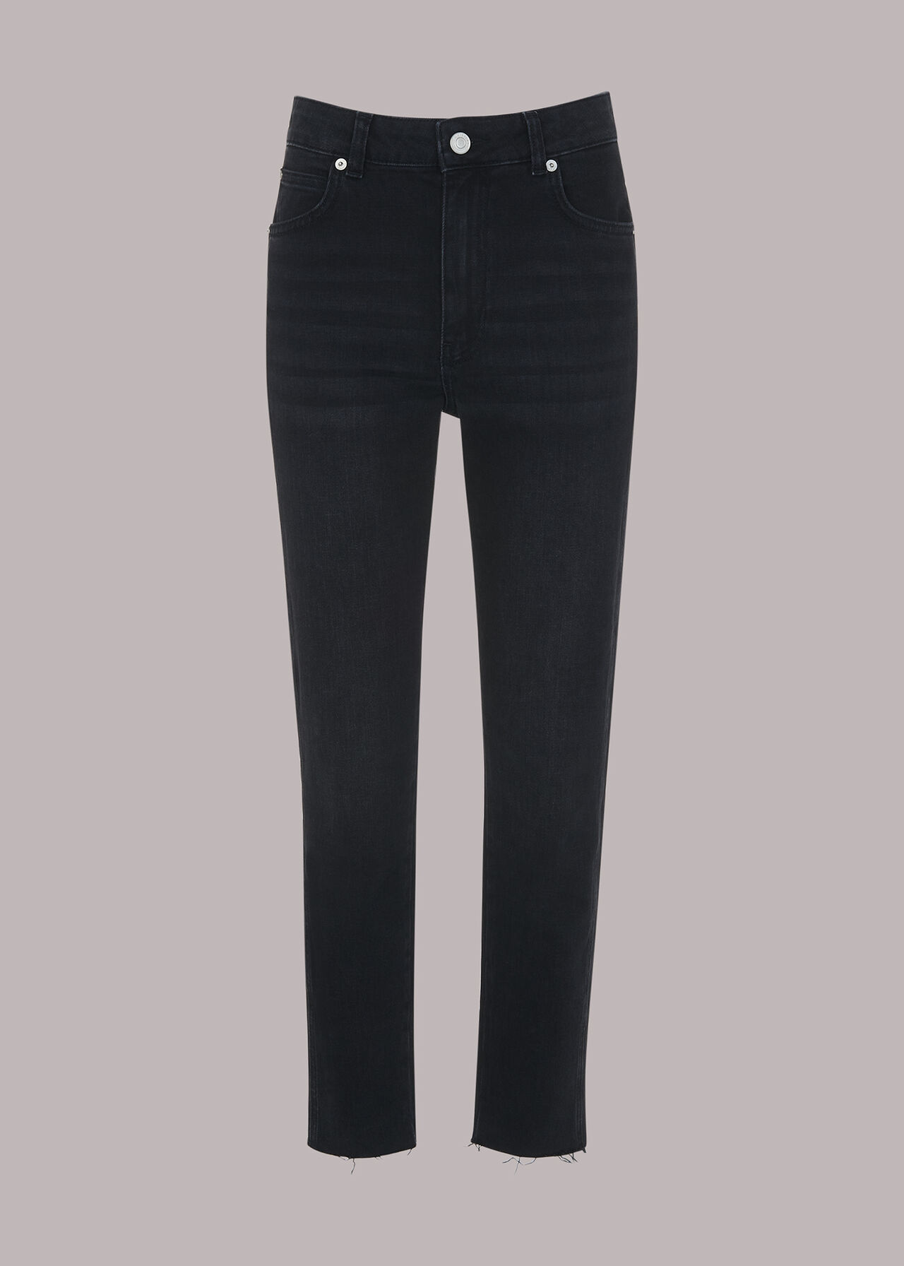 Stretch Slim Frayed Jean