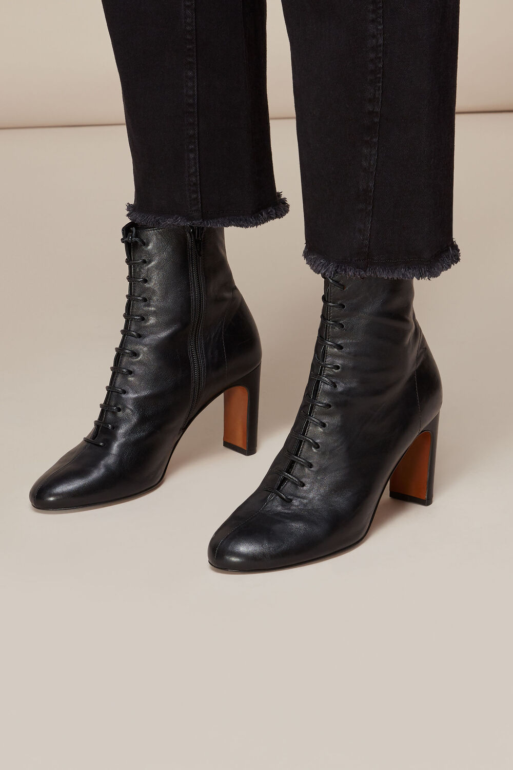 Dahlia Lace Up Boot Black