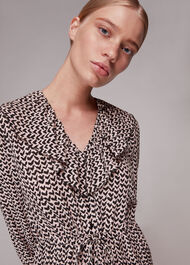 Abstract Heart Print Dress