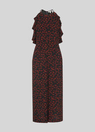 Sonia Lips Print Jumpsuit Black/Multi