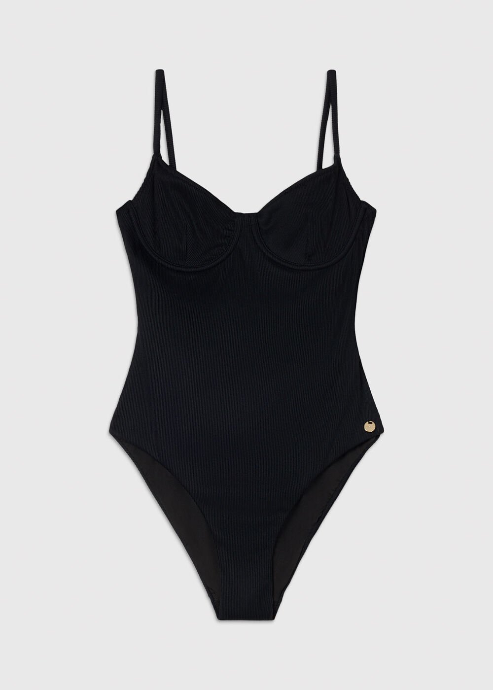 Ribbed Underwire Swimsuit