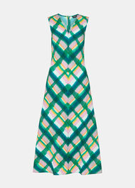 Sleeveless Checked Dress