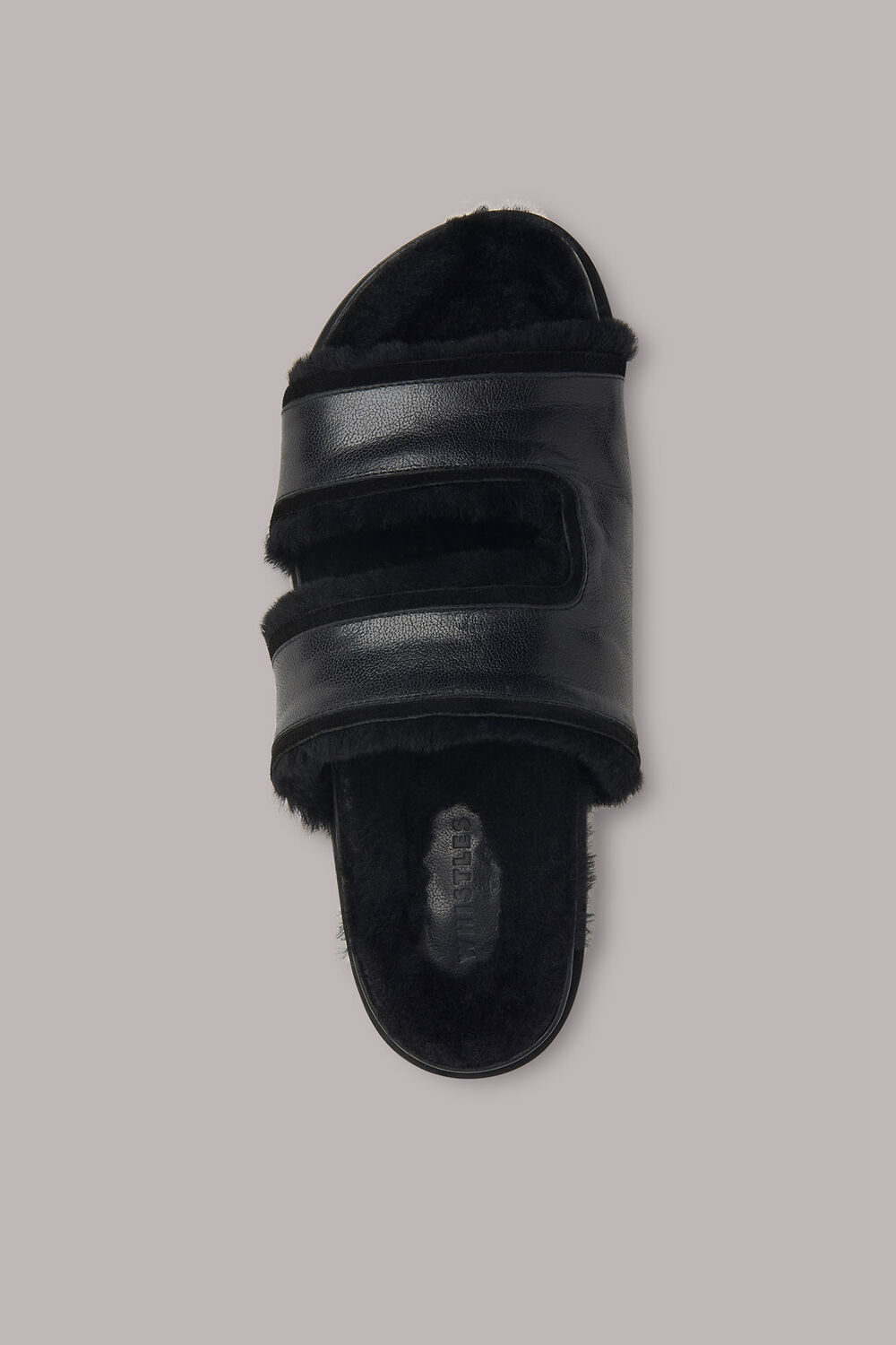 Davy Shearling Slide
