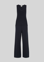 Knitted Pyjama Set Navy