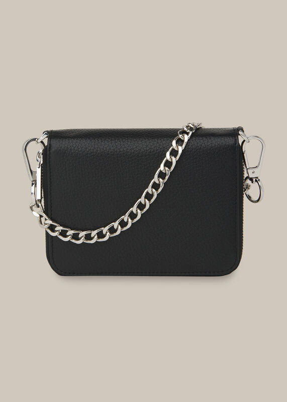 Safia Double Zip Chain Bag