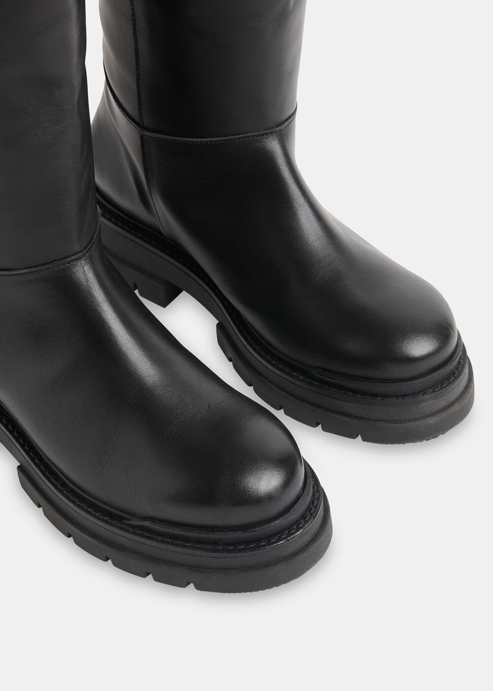 Maceo Lug Sole Knee High Boot