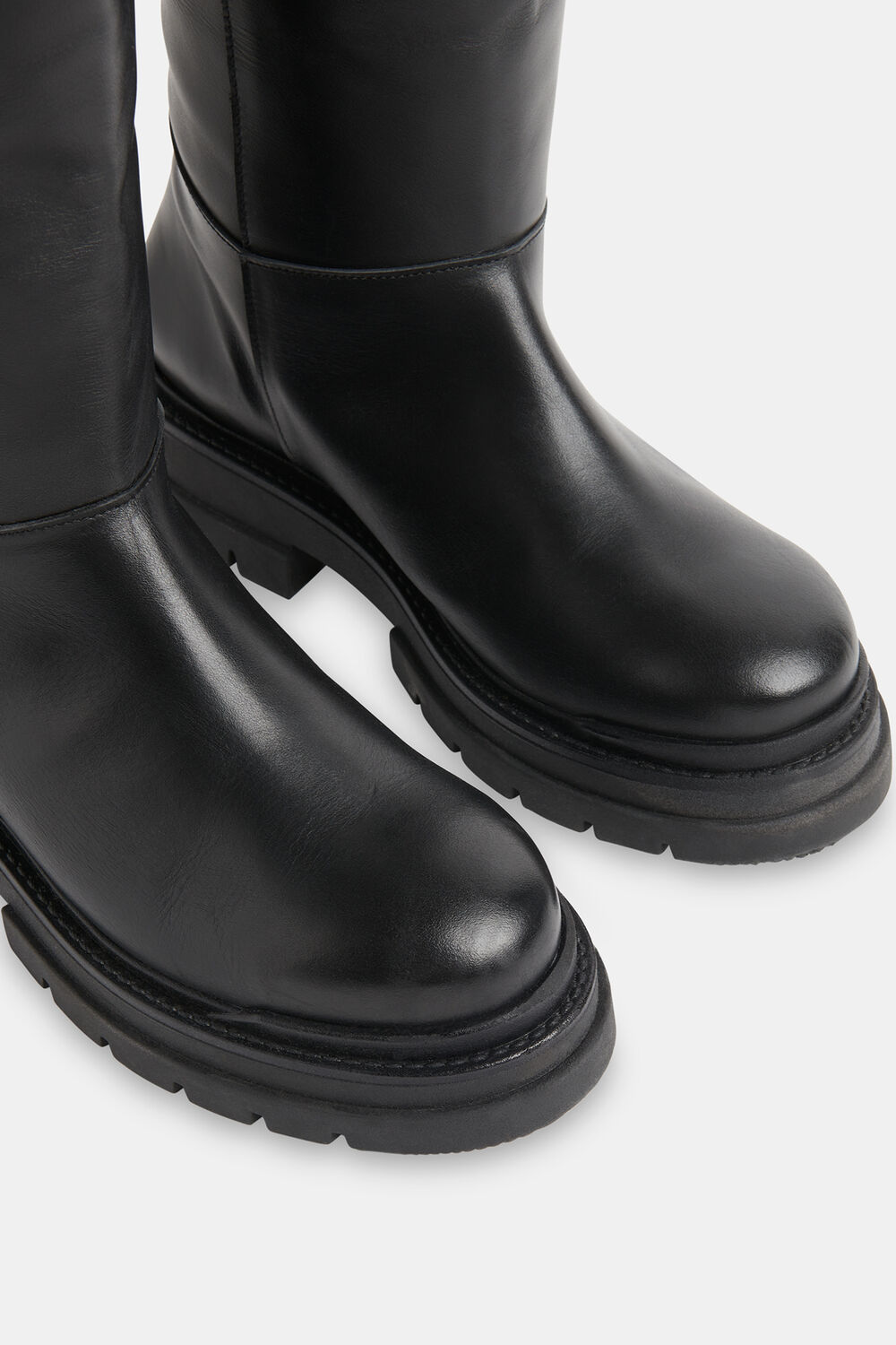 Maceo Lug Sole Knee High Boot