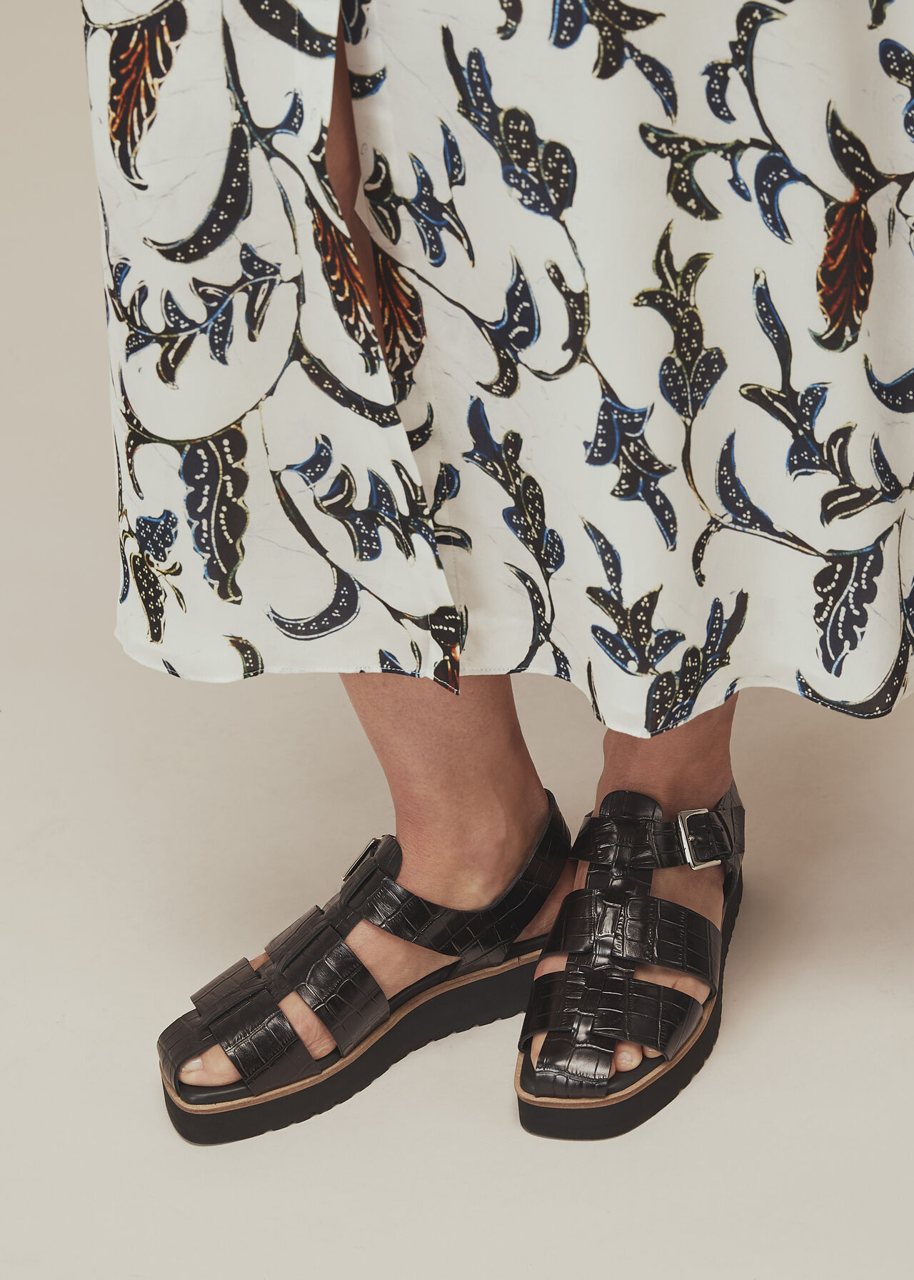 Kendra Croc Sandal