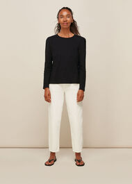 Long Sleeve Broderie Top