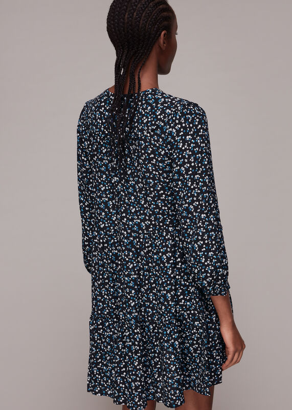 Multicolour Delicate Floral Print Dress