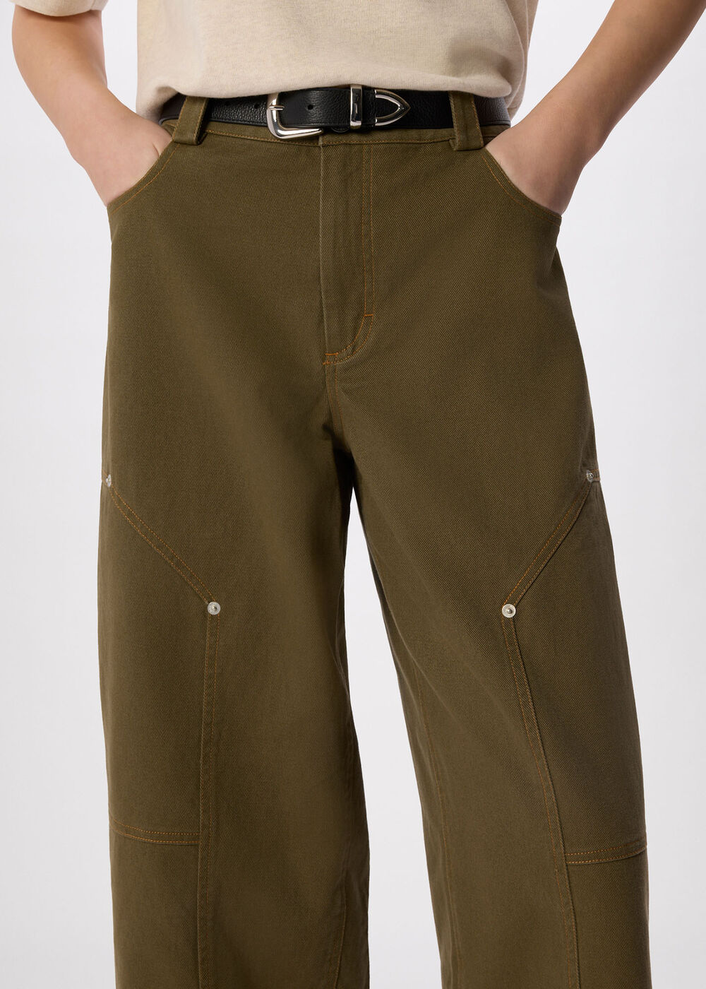 Barrel Mid Rise Trouser