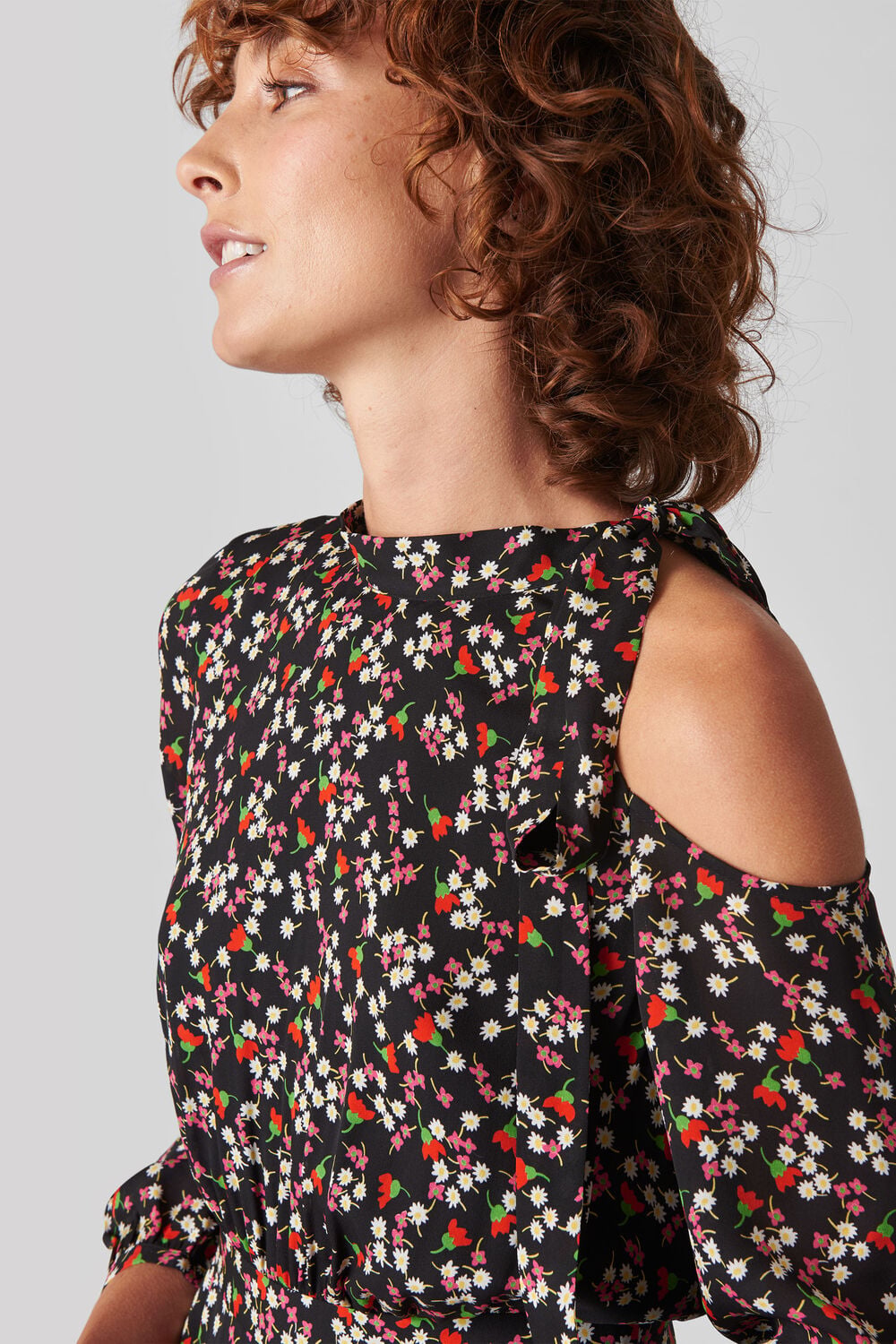 Peony Cut Out Silk Jumpsuit