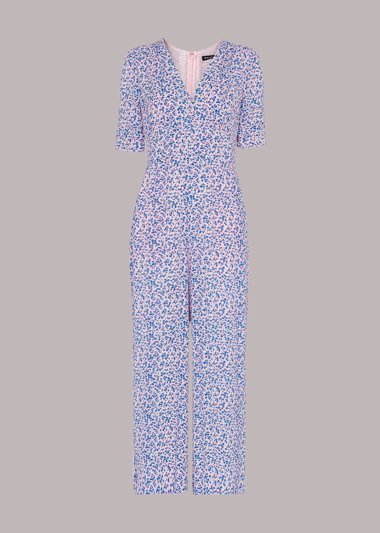 Floral Garden Print Jumpsuit