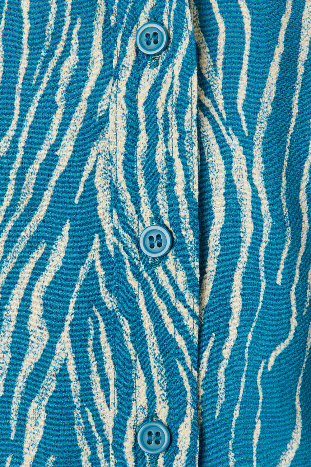 Blue Zebra Button Up Shirt