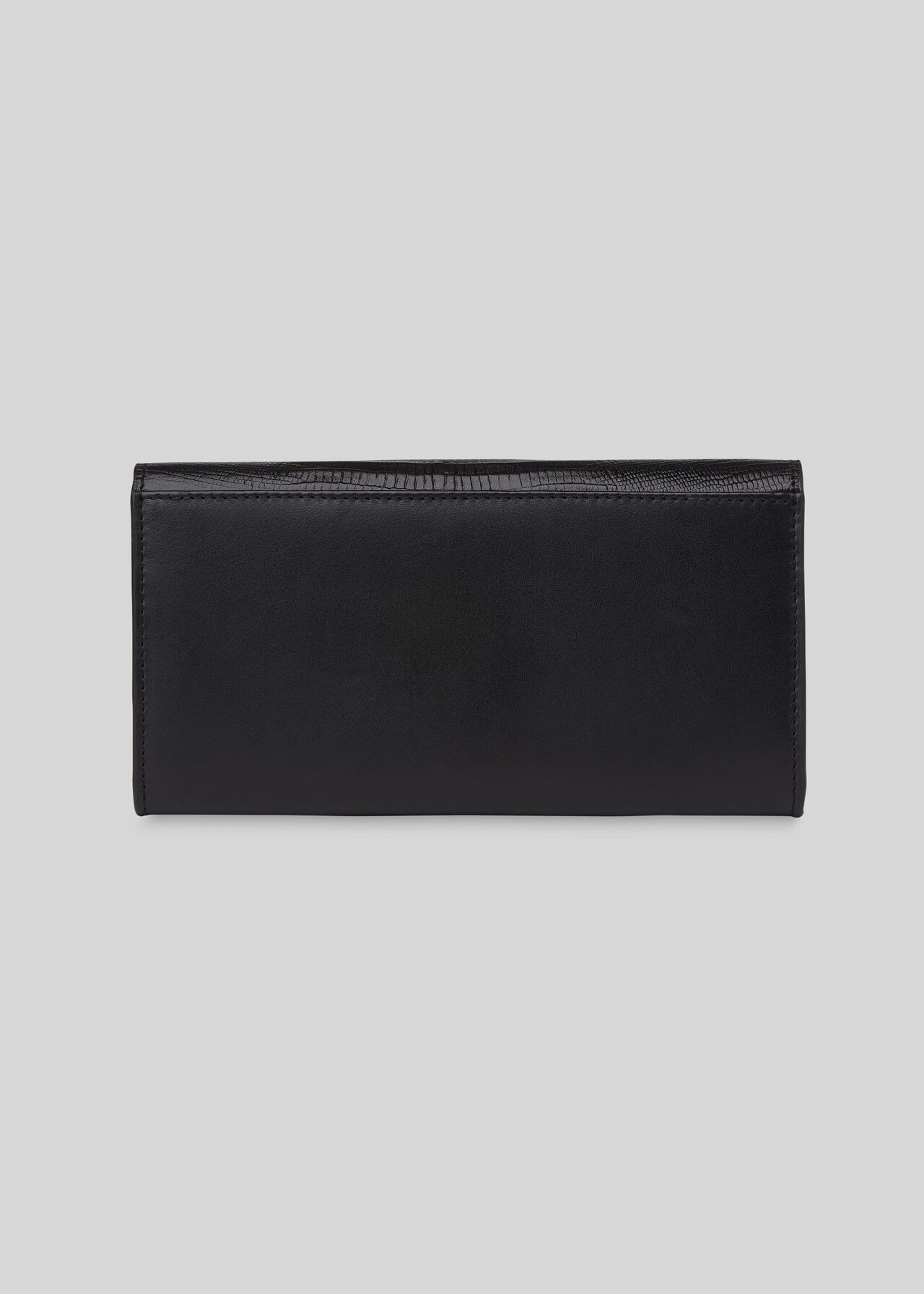 Bailey Lizard Long Purse Black