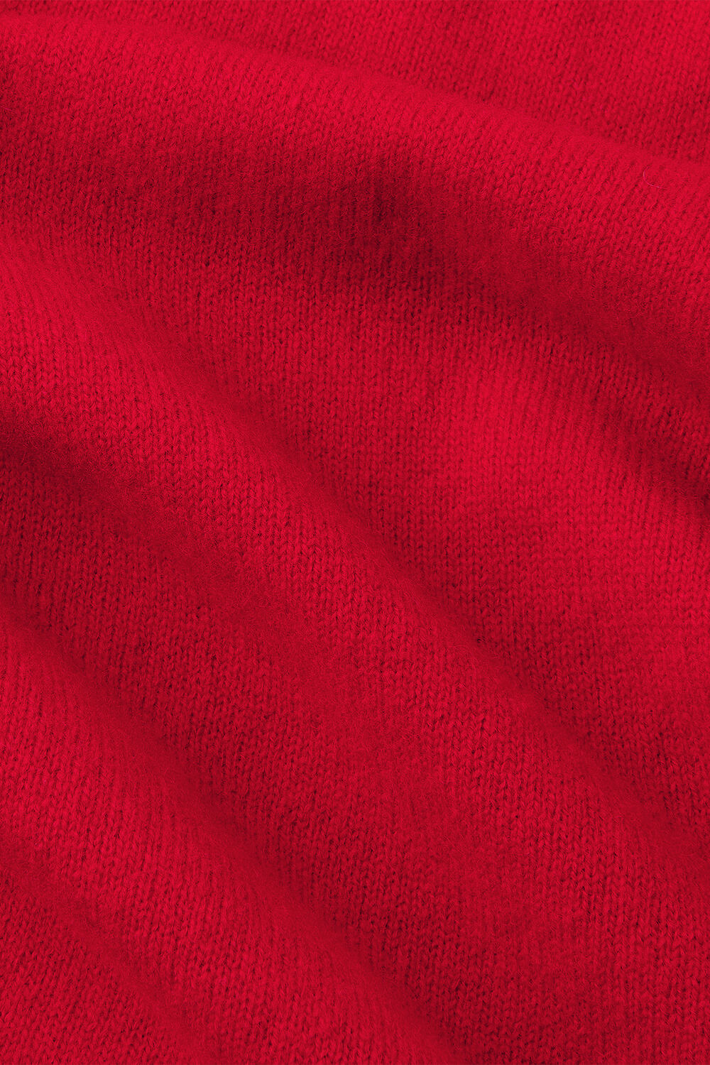 Red Wool Collar Neck Knit