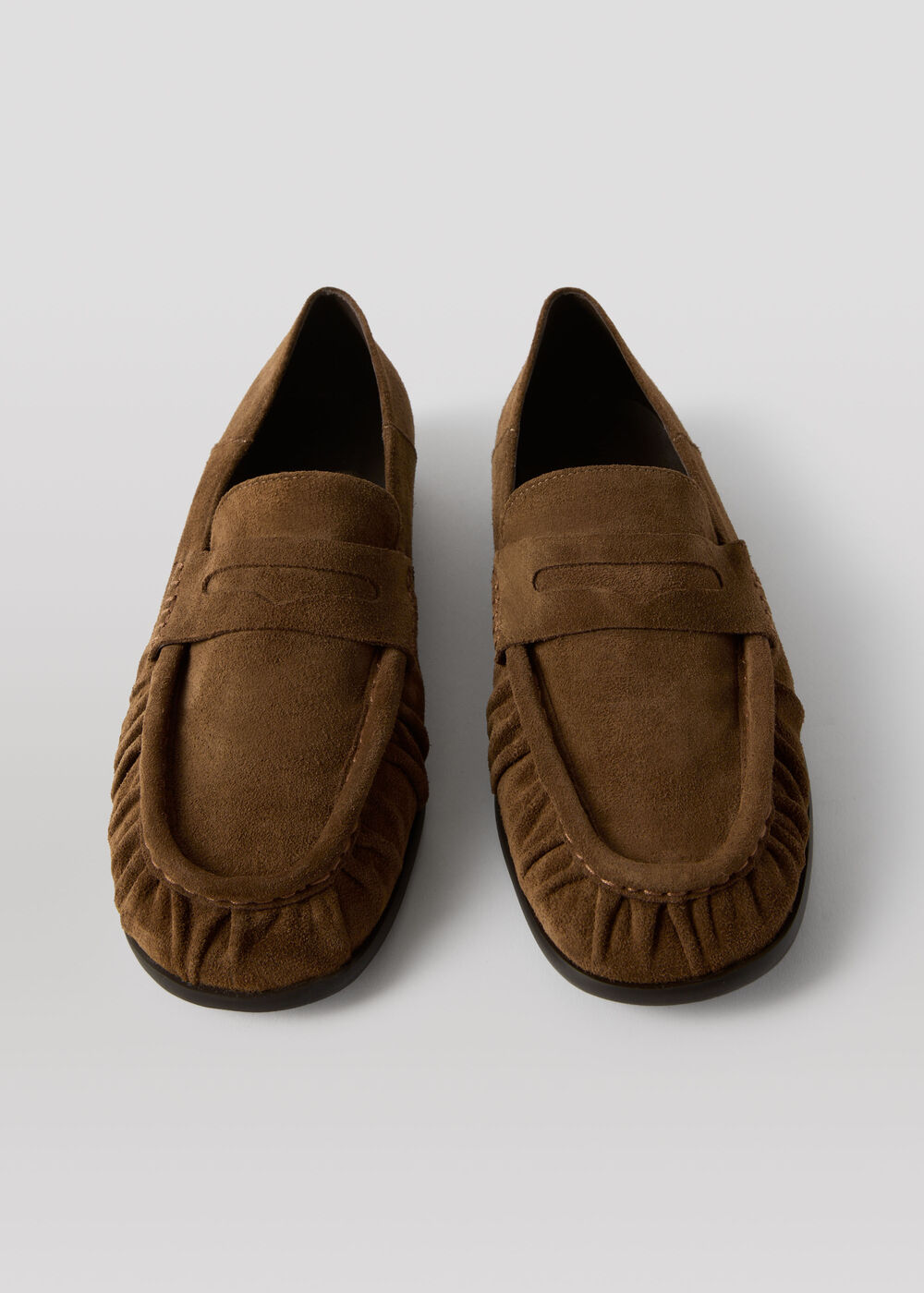 Soft Suede Ruched Loafer