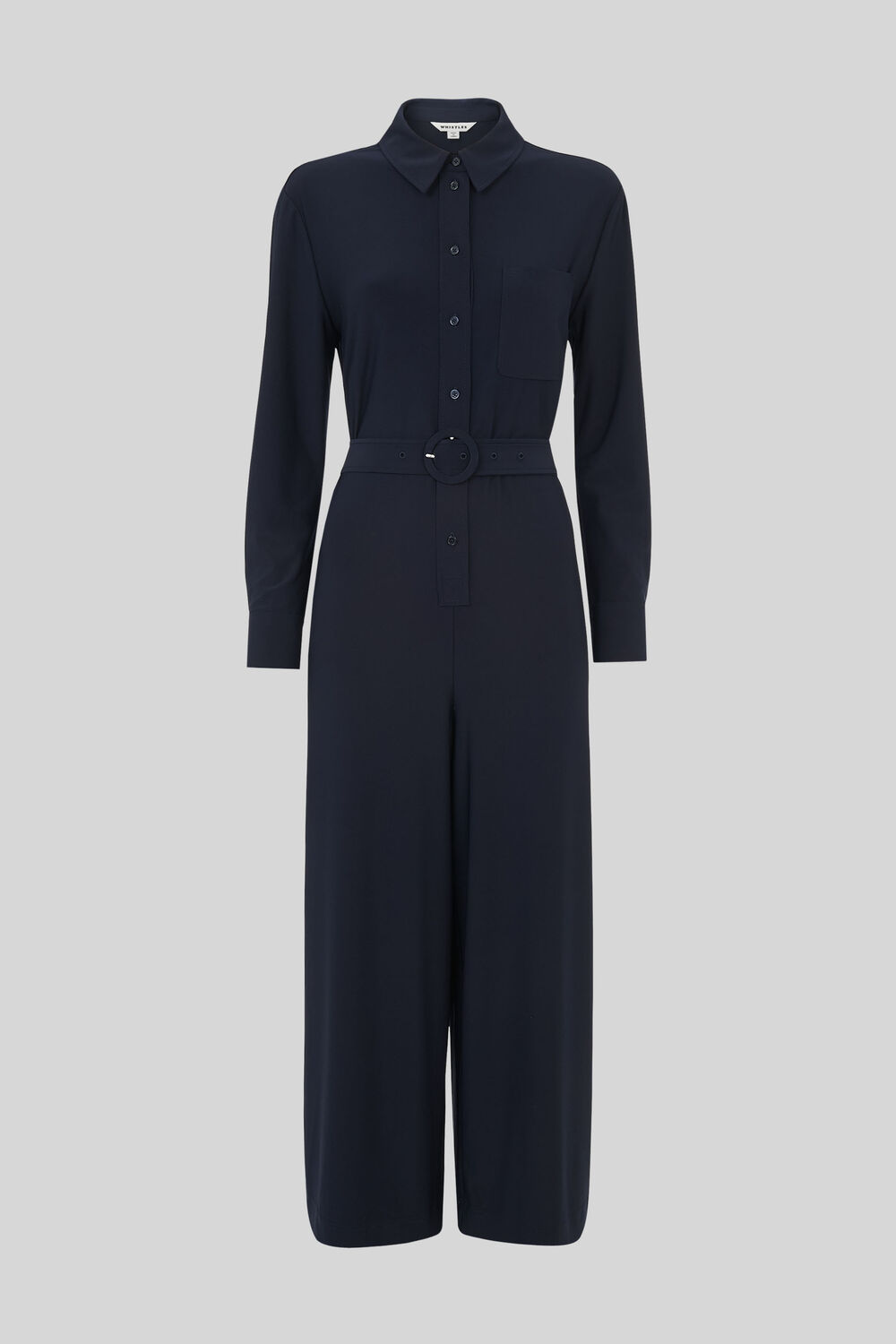 Tailored Jersey Jumpsuit Navy