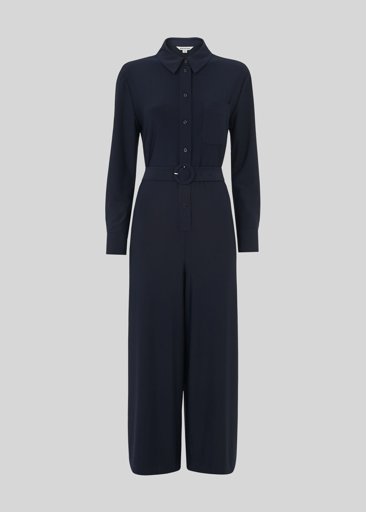 Tailored Jersey Jumpsuit Navy