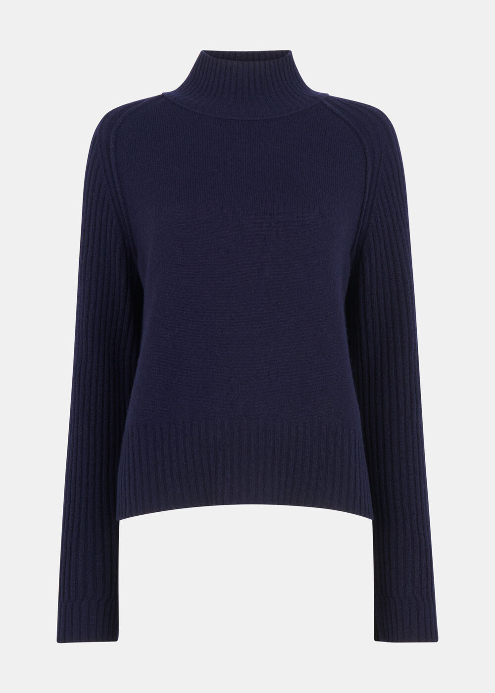 Wool Funnel Neck Knit