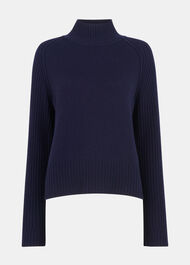 Wool Funnel Neck Knit