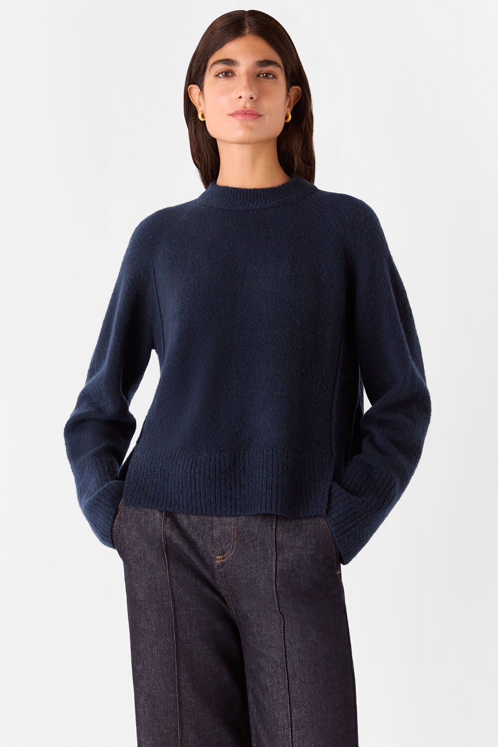 Wool Mix Side Split Knit