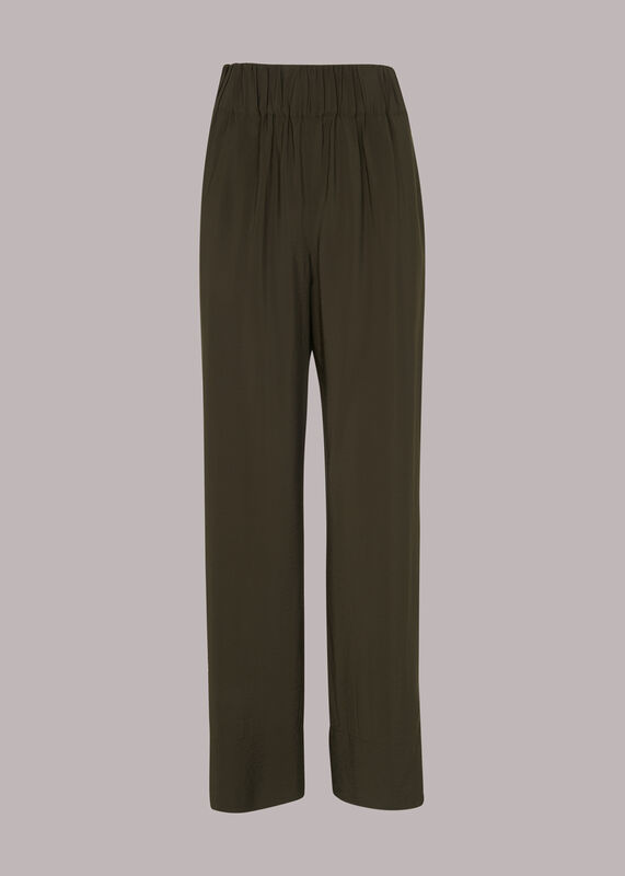 Khaki Nicola Full Length Pants
