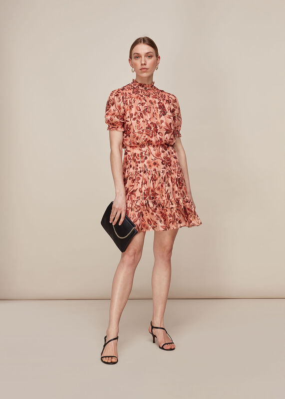 Pink Sophia Prairie Silk Dress