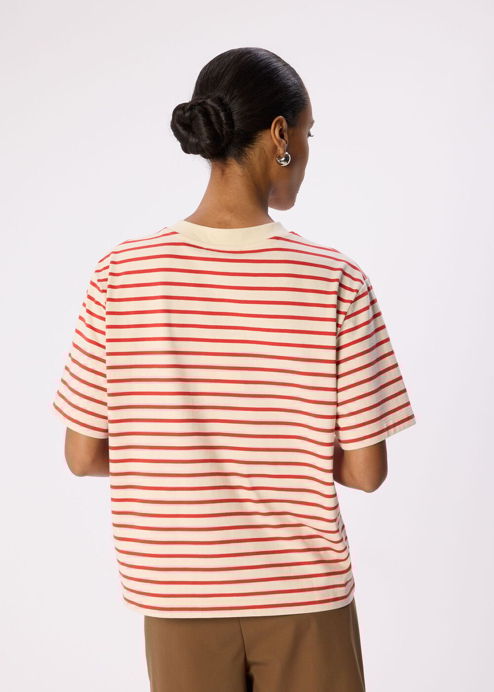 Stripe Relaxed Cotton T-shirt