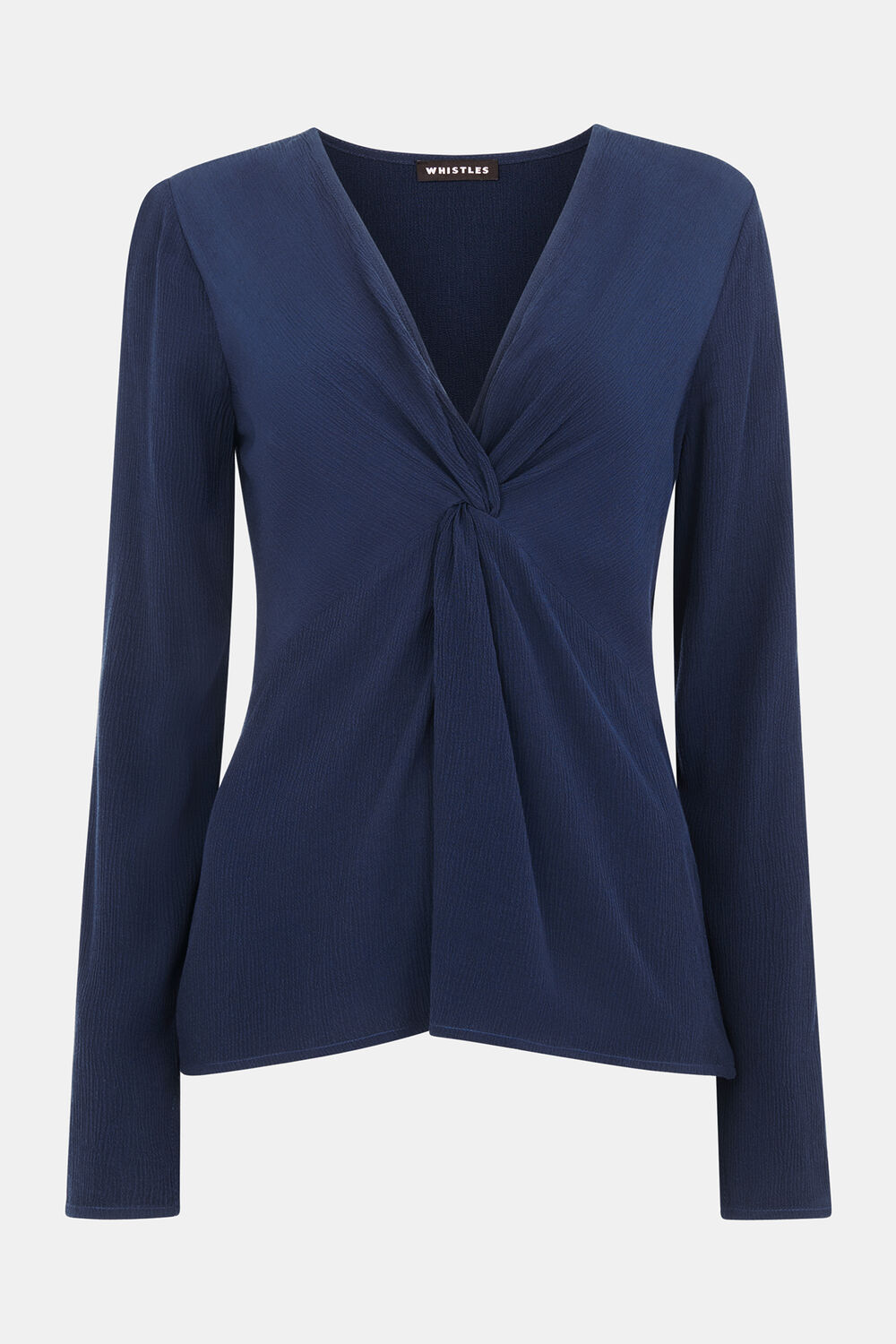 Twist Front Textured Top