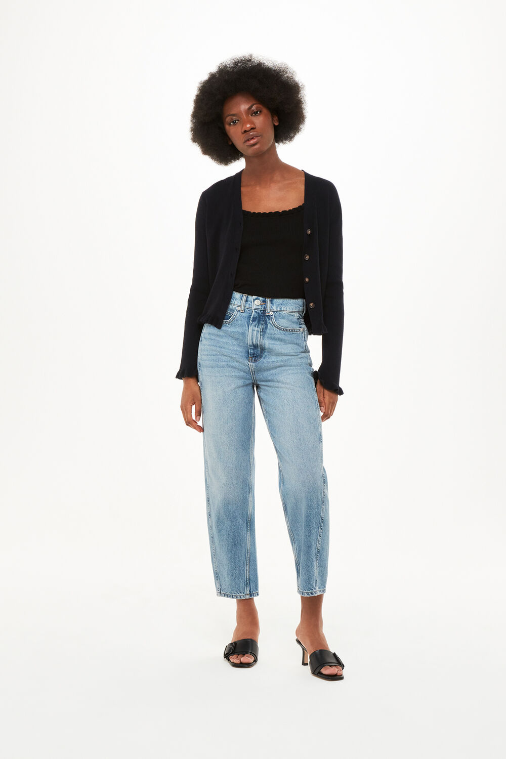 Frill Hem Cardigan