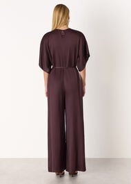 Satin Short Sleeve Jumpsuit