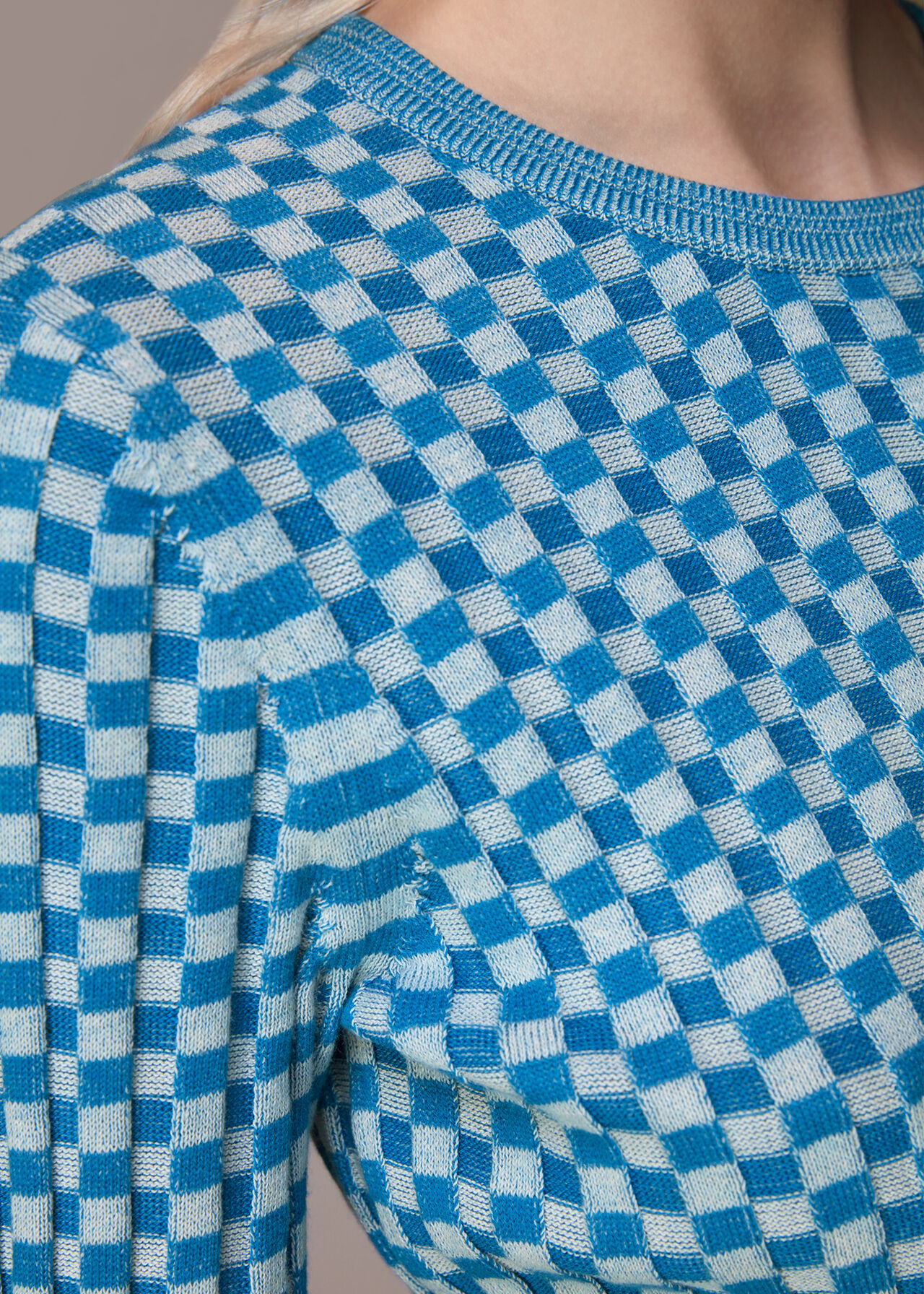 Check Rib Knit