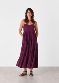 Cotton Tiered Maxi Sun Dress
