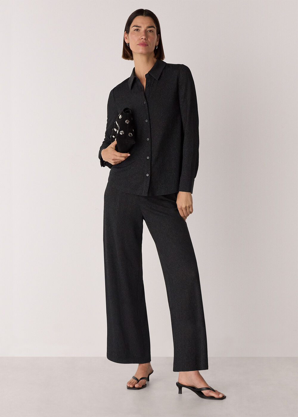 Eva Sparkle Cropped Trouser