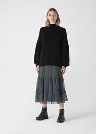 Chunky Sparkle Knit Black