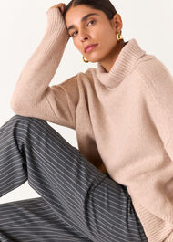 Isla Pinstripe Wool Trouser