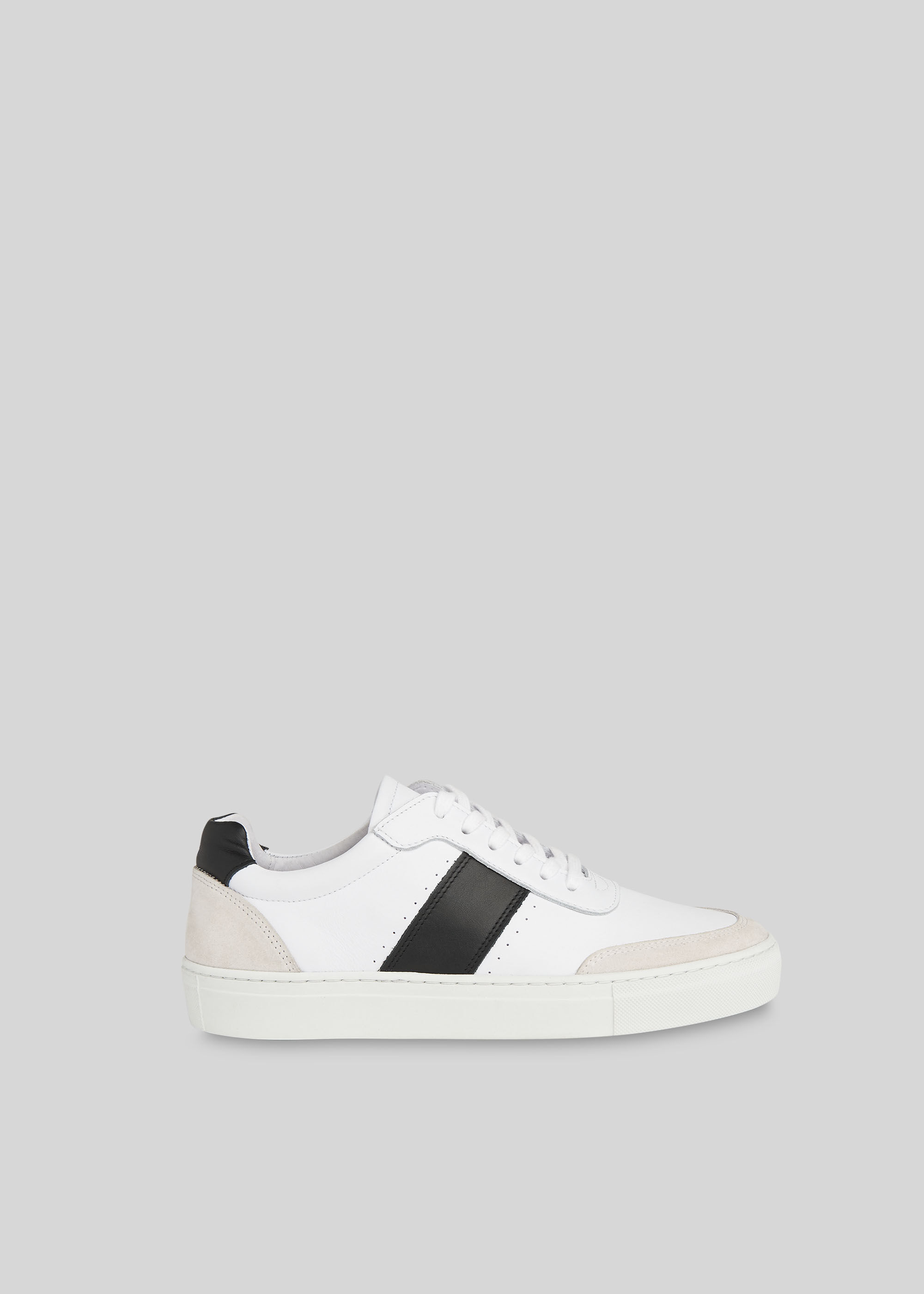 Black York Side Stripe Trainer 