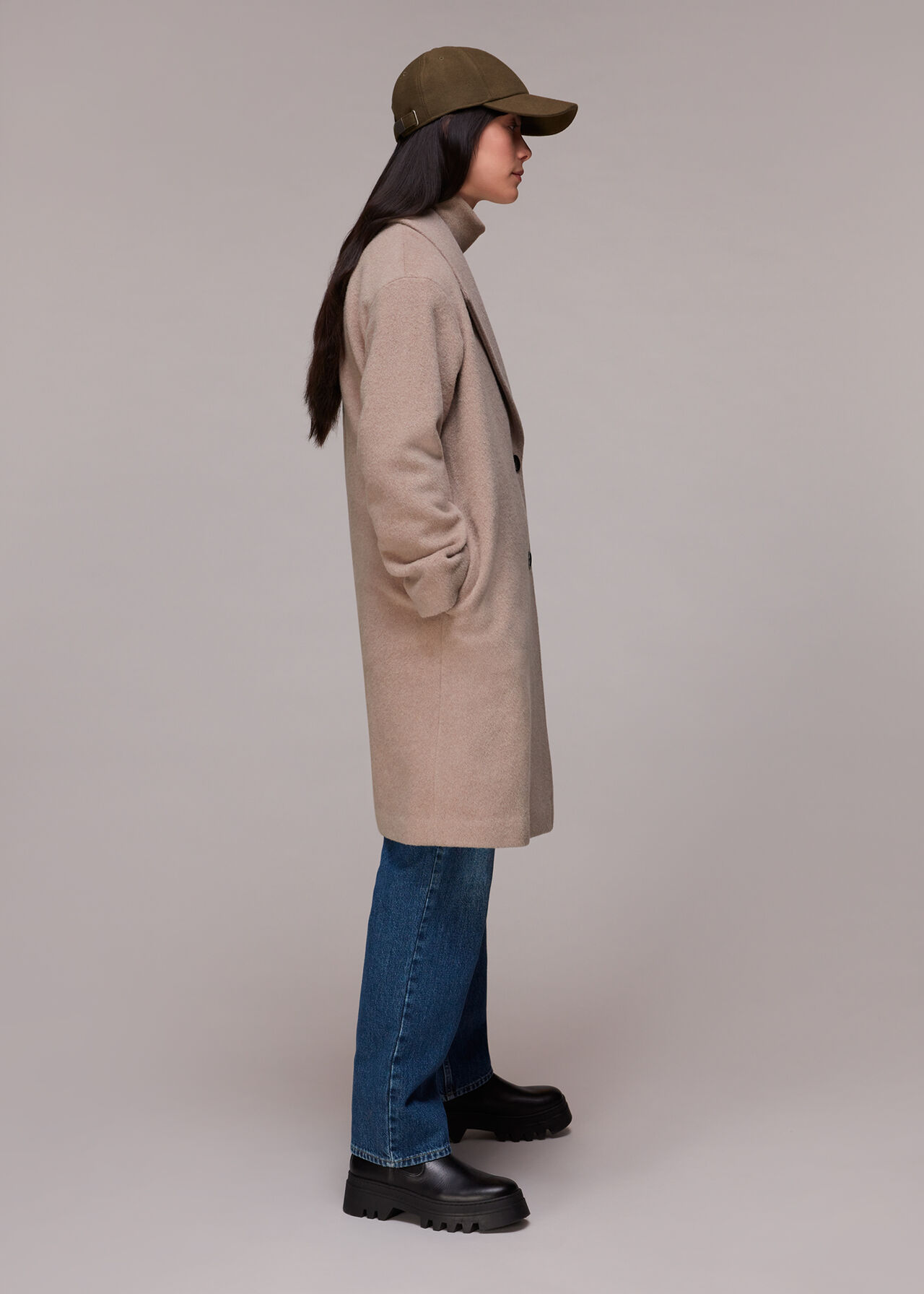 Collar Detail Wool Coat