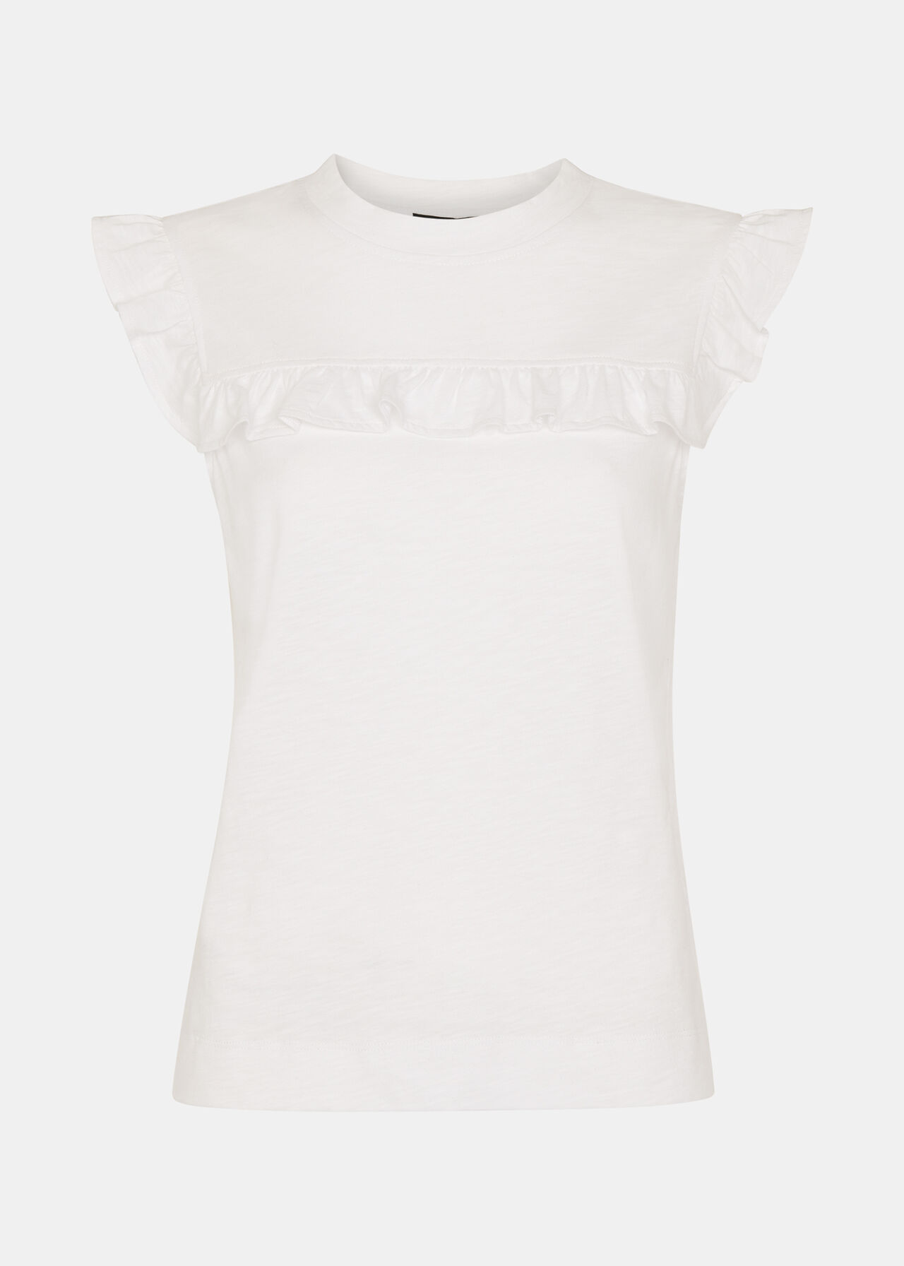 Cotton Yoke Frill Tank