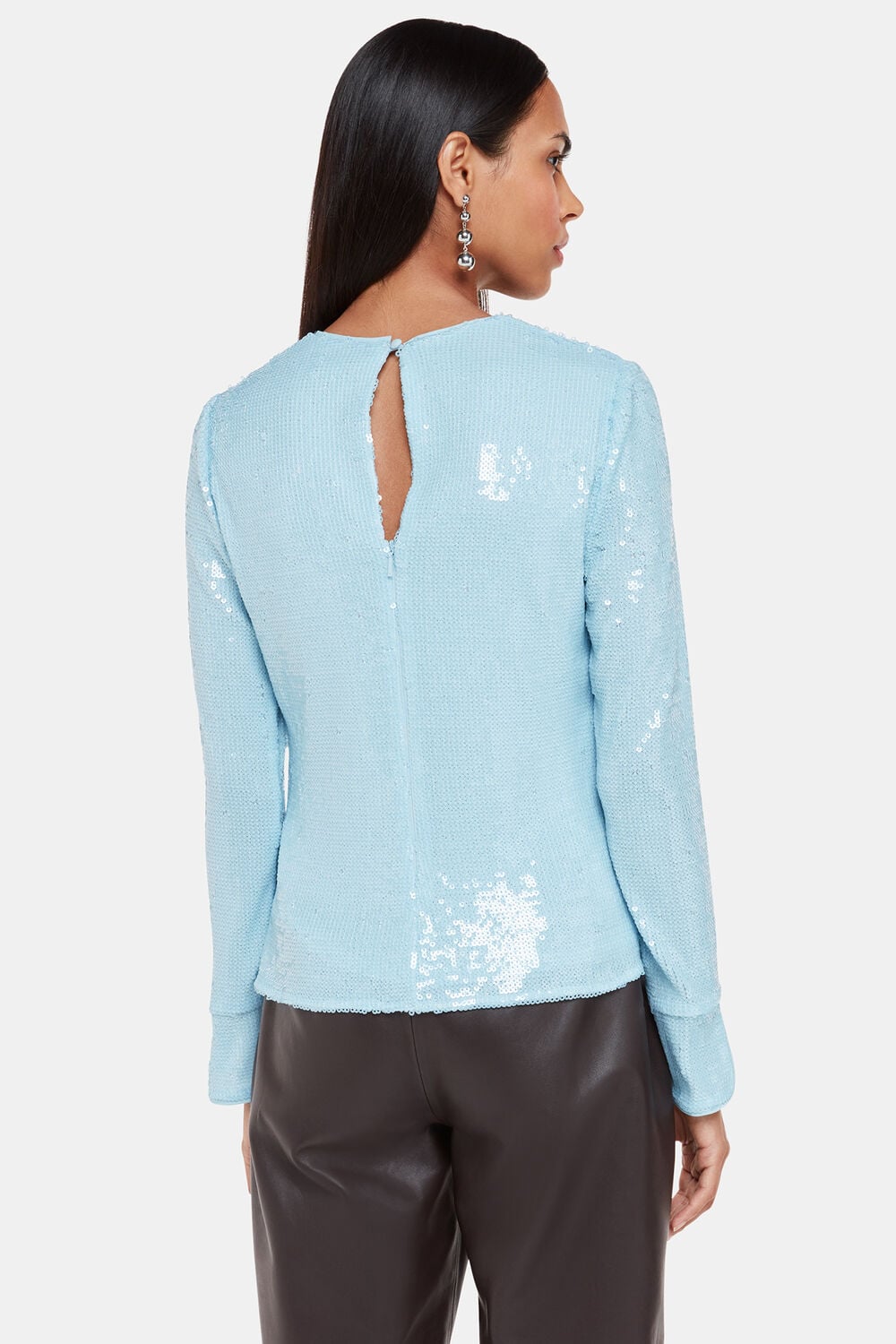 Sequin Minimal Tunic Top