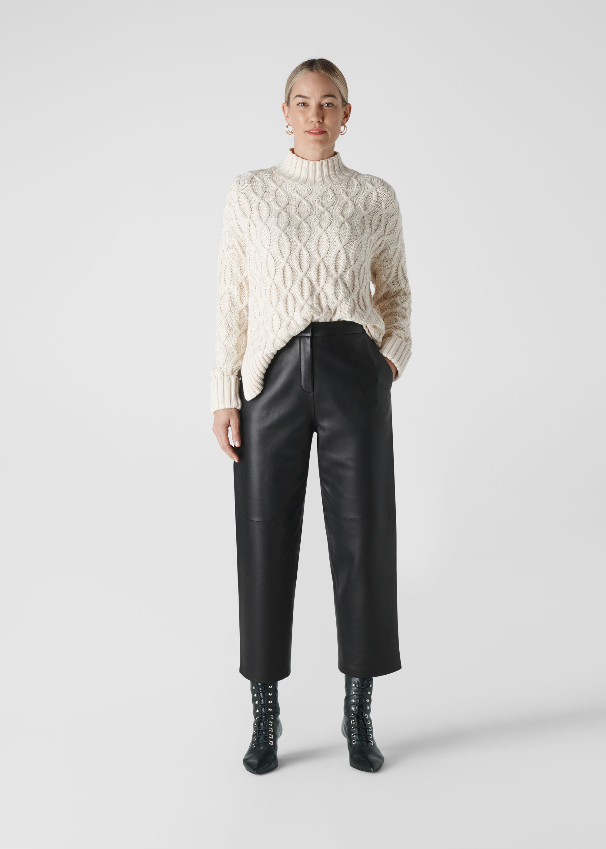 Whistles store leather trousers