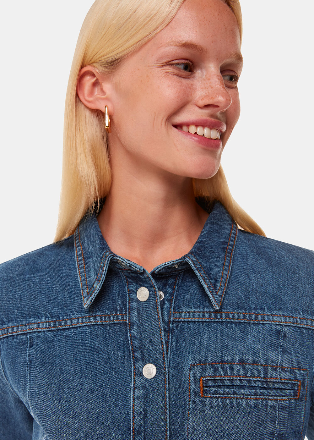 Patchwork Denim Shirt
