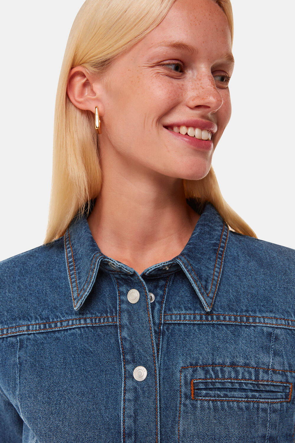 Patchwork Denim Shirt