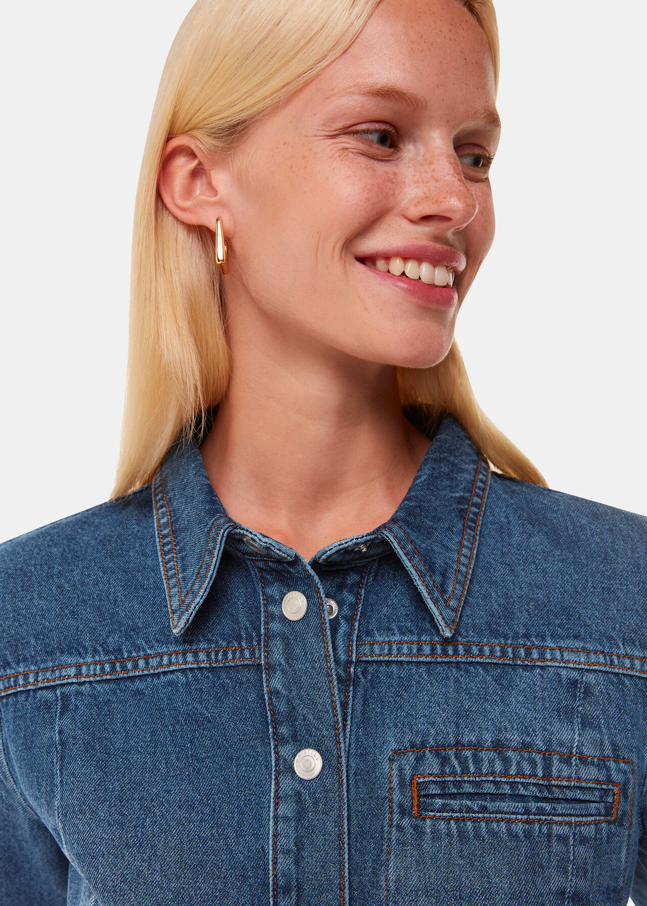 Patchwork Denim Shirt