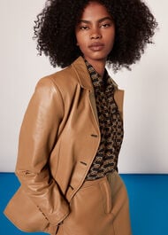 Stevie Leather Blazer