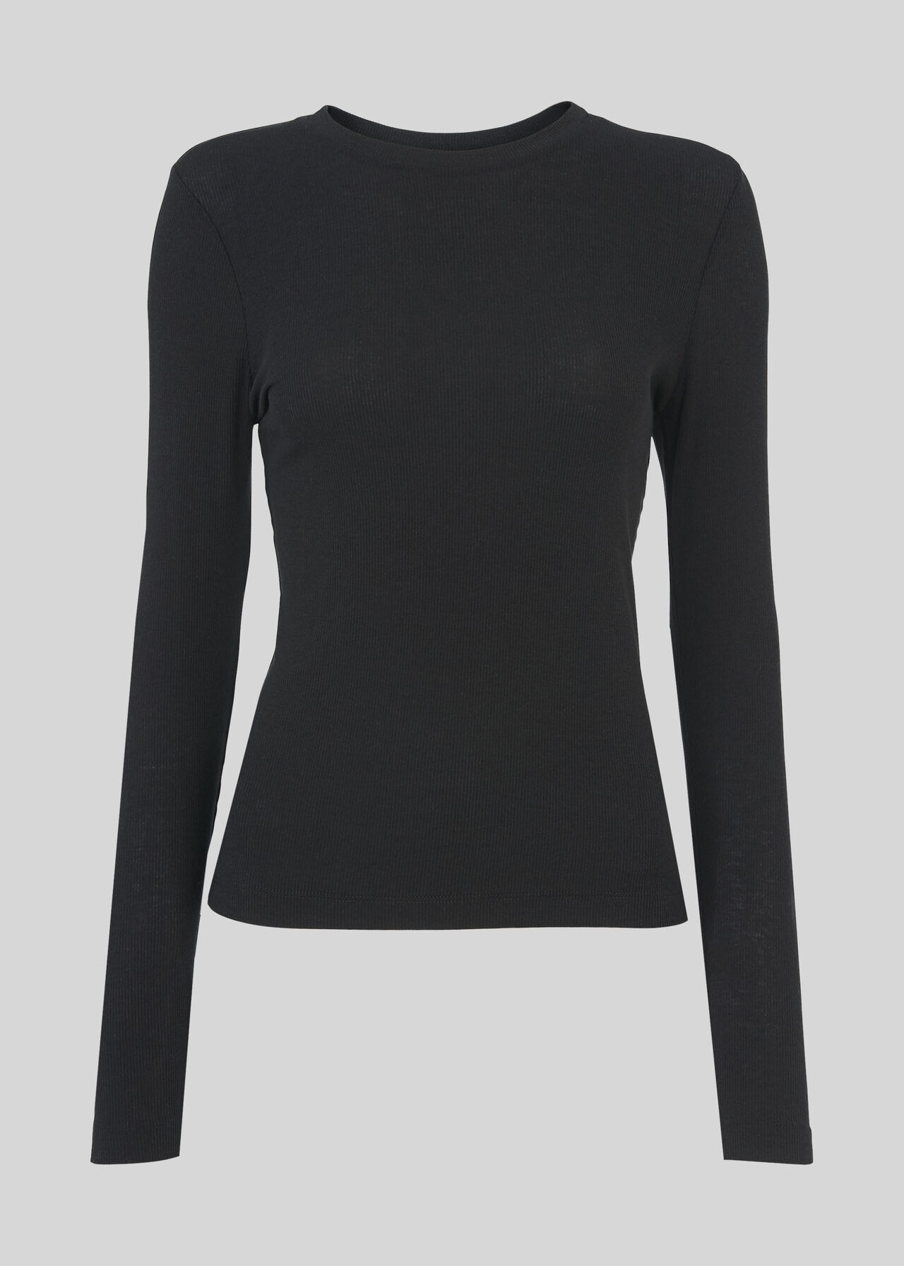 Essential Crew Neck Top Black